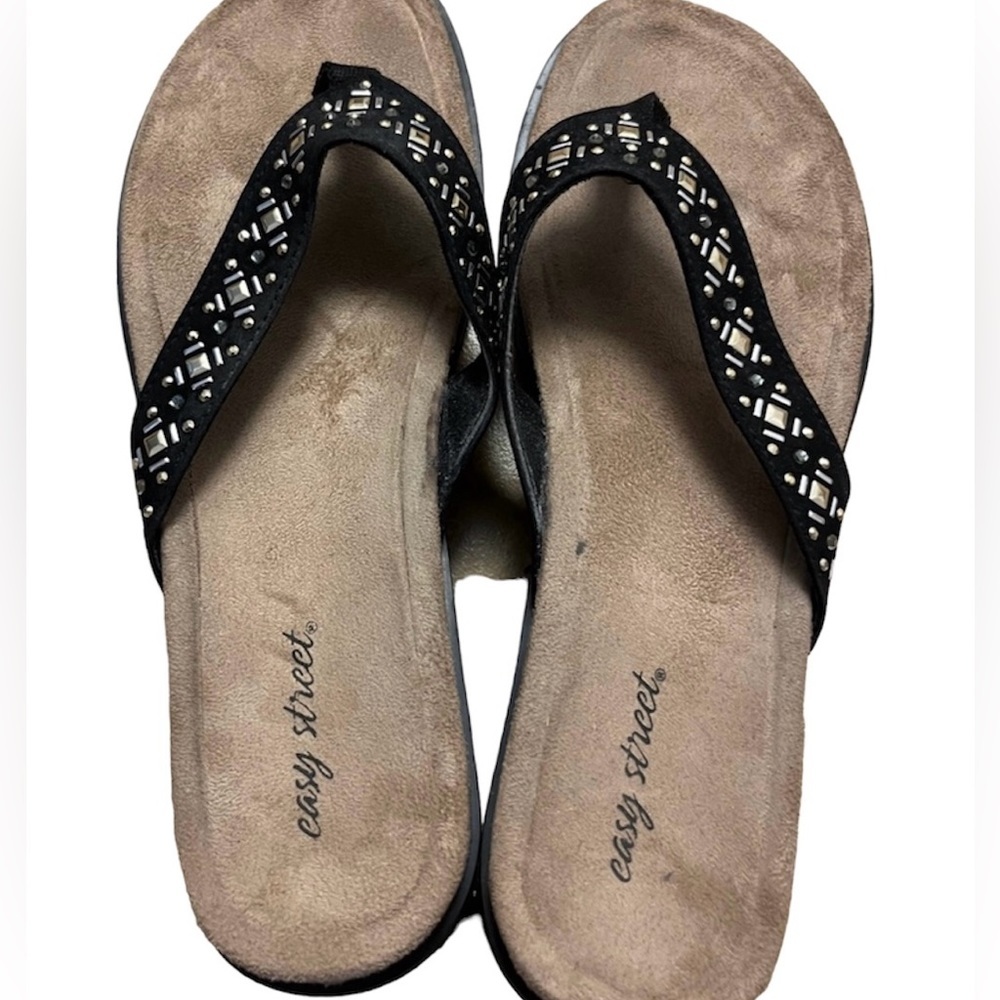 Easy Street Stevie Studded Flip Flops